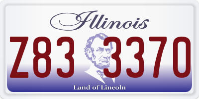 IL license plate Z833370