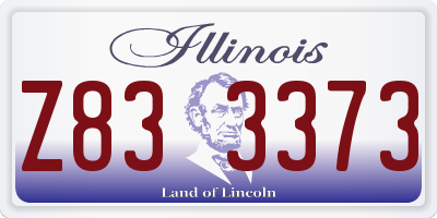 IL license plate Z833373