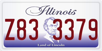IL license plate Z833379