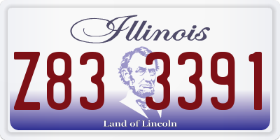 IL license plate Z833391