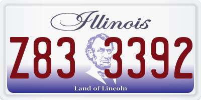IL license plate Z833392