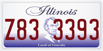 IL license plate Z833393