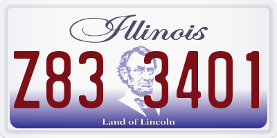 IL license plate Z833401