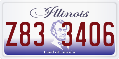 IL license plate Z833406