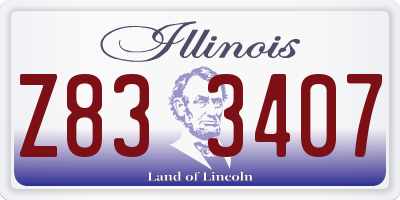 IL license plate Z833407