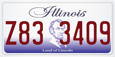 IL license plate Z833409