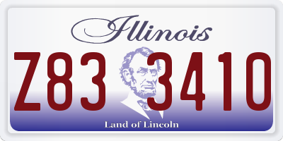IL license plate Z833410