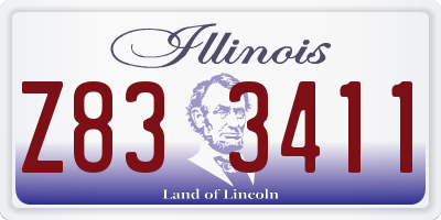 IL license plate Z833411