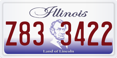 IL license plate Z833422