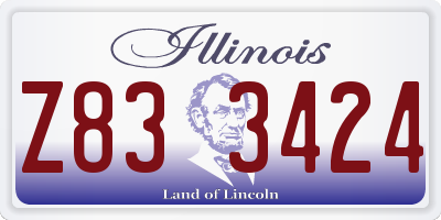 IL license plate Z833424