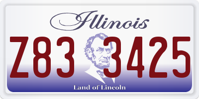 IL license plate Z833425
