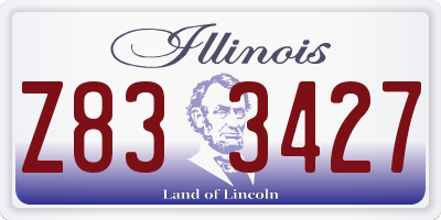IL license plate Z833427