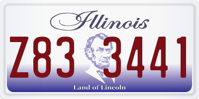 IL license plate Z833441