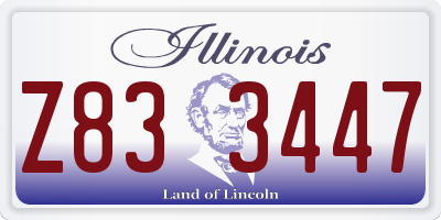 IL license plate Z833447