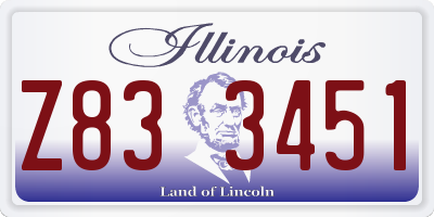 IL license plate Z833451