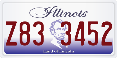 IL license plate Z833452