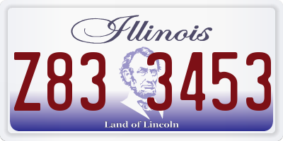 IL license plate Z833453
