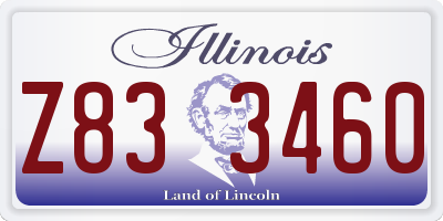 IL license plate Z833460