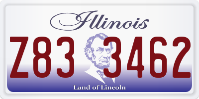 IL license plate Z833462