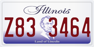 IL license plate Z833464