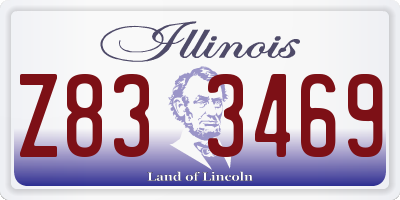 IL license plate Z833469