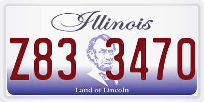 IL license plate Z833470