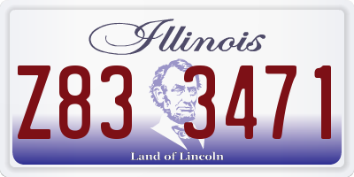 IL license plate Z833471