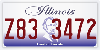 IL license plate Z833472