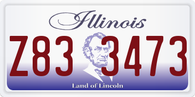 IL license plate Z833473