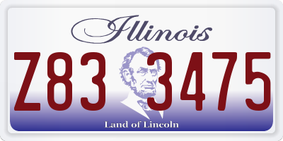 IL license plate Z833475