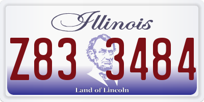 IL license plate Z833484
