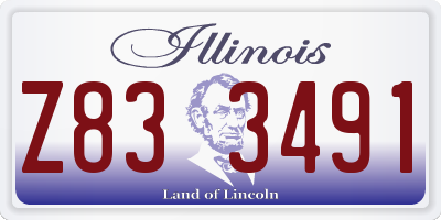 IL license plate Z833491
