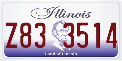 IL license plate Z833514