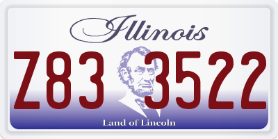IL license plate Z833522