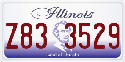 IL license plate Z833529