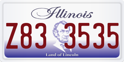 IL license plate Z833535