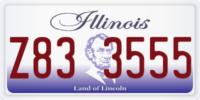 IL license plate Z833555
