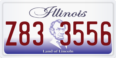 IL license plate Z833556
