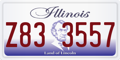 IL license plate Z833557