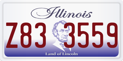 IL license plate Z833559