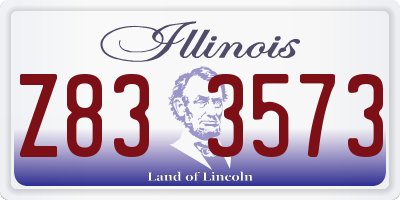 IL license plate Z833573