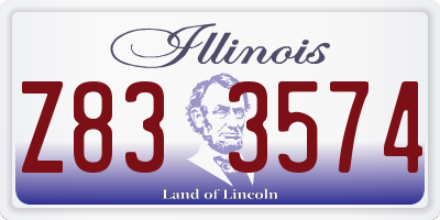 IL license plate Z833574