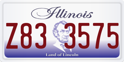 IL license plate Z833575