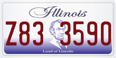 IL license plate Z833590