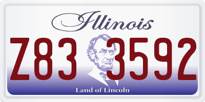 IL license plate Z833592