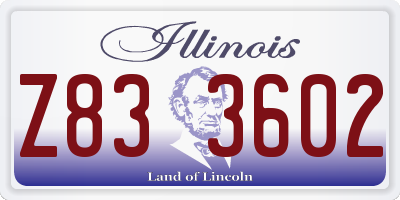 IL license plate Z833602