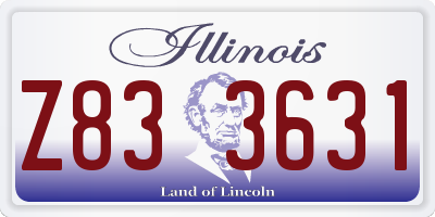 IL license plate Z833631