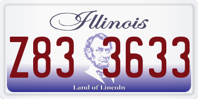IL license plate Z833633