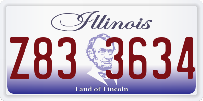IL license plate Z833634