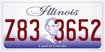 IL license plate Z833652